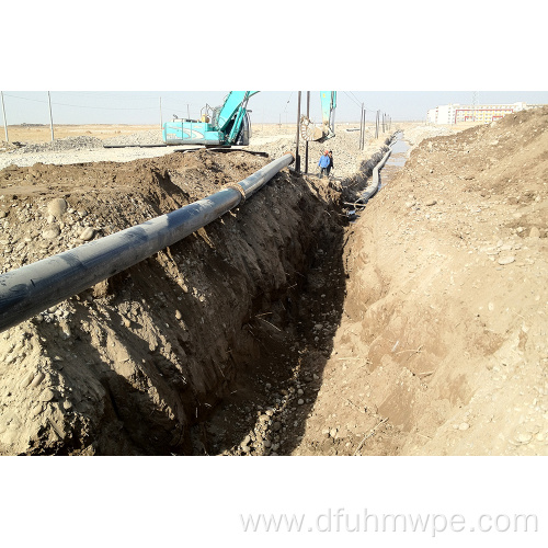 Large uhmwpe mining tailing slurry pipe